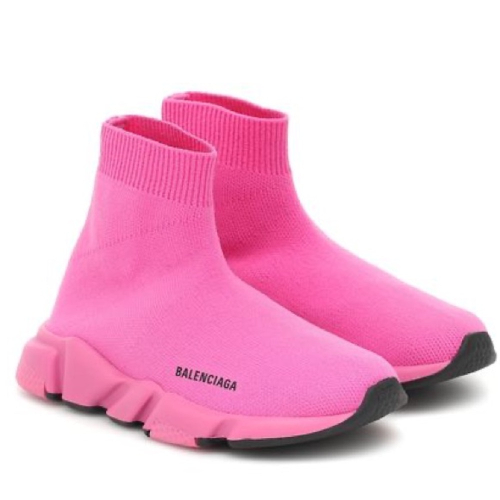 COPY - Balenciaga Pink Speed Sneakers Kids - US size 12